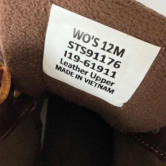 NWOT Sperry Womens Top-Sider Saltwater Duck Boot Brown Leather Size 12 STS91176 - Picture 10 of 10